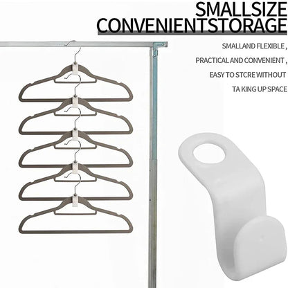 10/5Pcs Clothes Hanger Hooks Space Saving Closet Connector Hook Cascading Hanger Plastic Extender Clips Wardrobe Coat Organizer