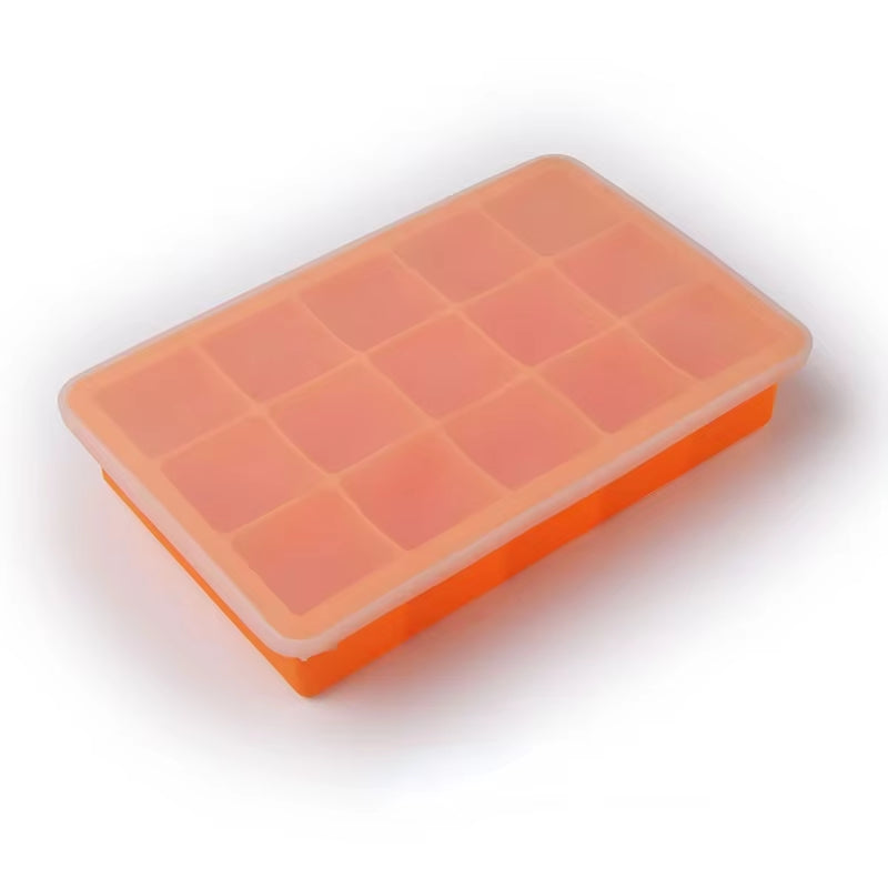 15 Grids Silicone Ice Cube Mold Ice Tray Mold Ice Cube Maker Mould Non-Toxic Durable Bar Pub Wine Ice Blocks Ice Cream Maker