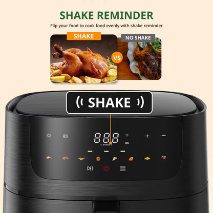 8.5 QT Air Fryer - Large Capacity for Family Gatherings, 8-In-1 Multifunctional Cooker with Touchscreen Control, Easy to Clean & Ideal for Beginners, Health Enthusiasts, Busy Professionals