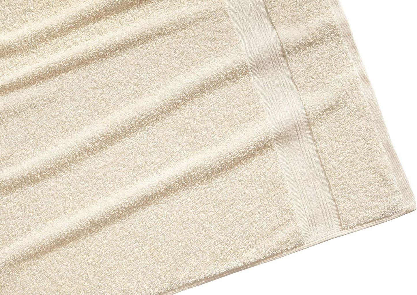 600 GSM 8 Piece Towels Set 100% Cotton Indulgence, Luxury 2 Bath Towel, 2 Hand Towel & 4 Washcloth, Premium Hotel & Spa Quality, Highly Absorbent, Classic American Construction, Ivory