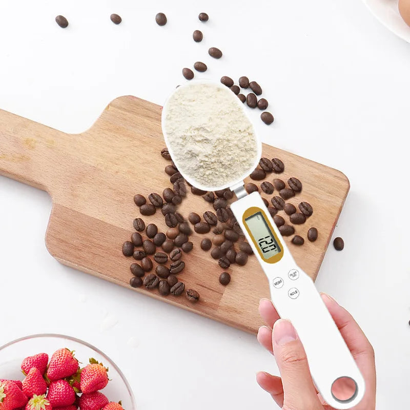 Weight Measuring Spoon LCD Digital Kitchen Scale 500G 0.1G Measuring Food Spoon Scale Mini Kitchen Tool for Milk Coffee Scale