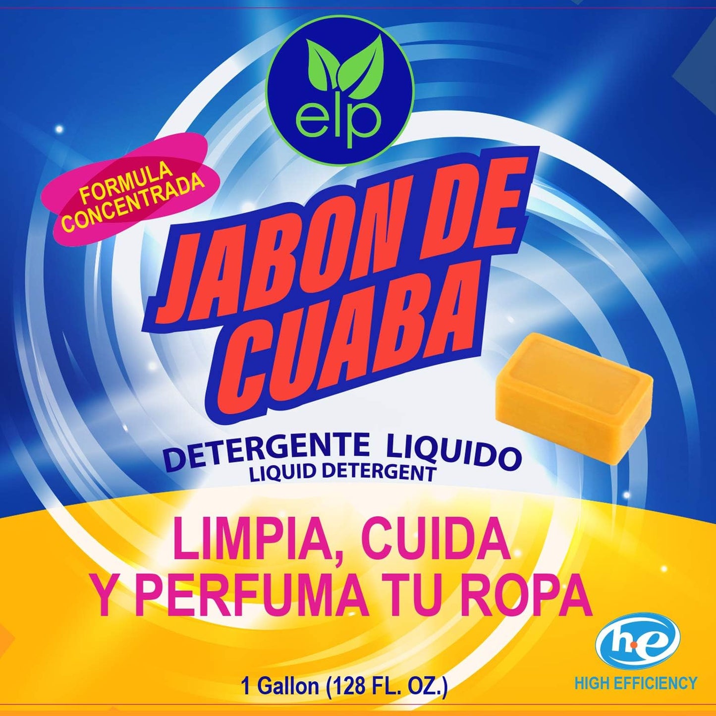 Cuaba Detergente Liquido, Lava Ropa JABÓN DE CUABA 1Gl