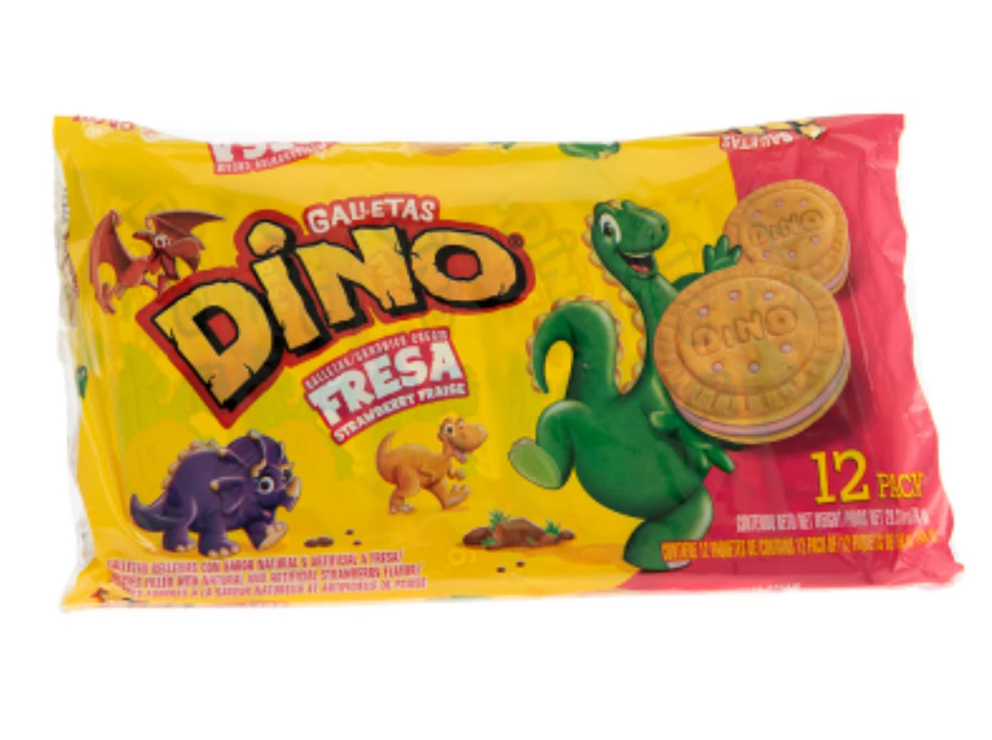 Galletas Dino Cookie 12 Fresa