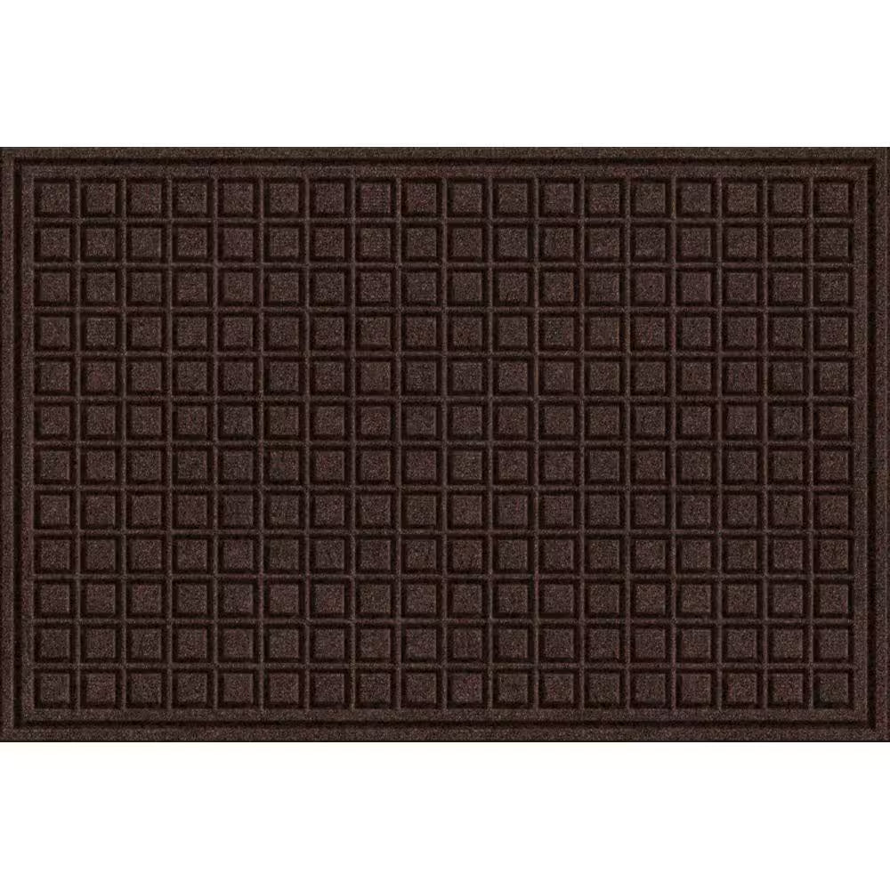 Brown 24 In. X 36 In. Synthetic Surface and Recycled Rubber Commercial Door Mat