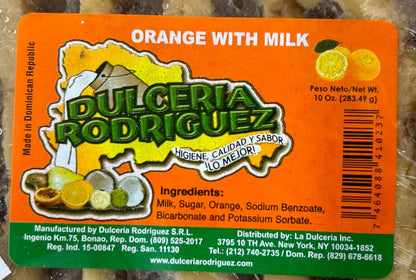 Dulceria Rodriguez Orange with Milk (Dominican Sweet) Pack of 3