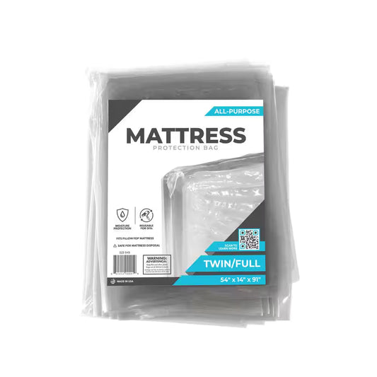 91 In. X 54 In. X 14 In. Twin and Full Mattress Bag