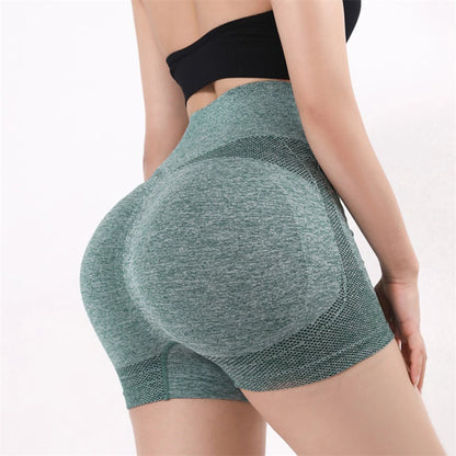 Women Yoga Shorts High Waist Workout Shorts Fitness Yoga Lift Butt Fitness Ladies Yoga Gym Running Short Pants Sportswear