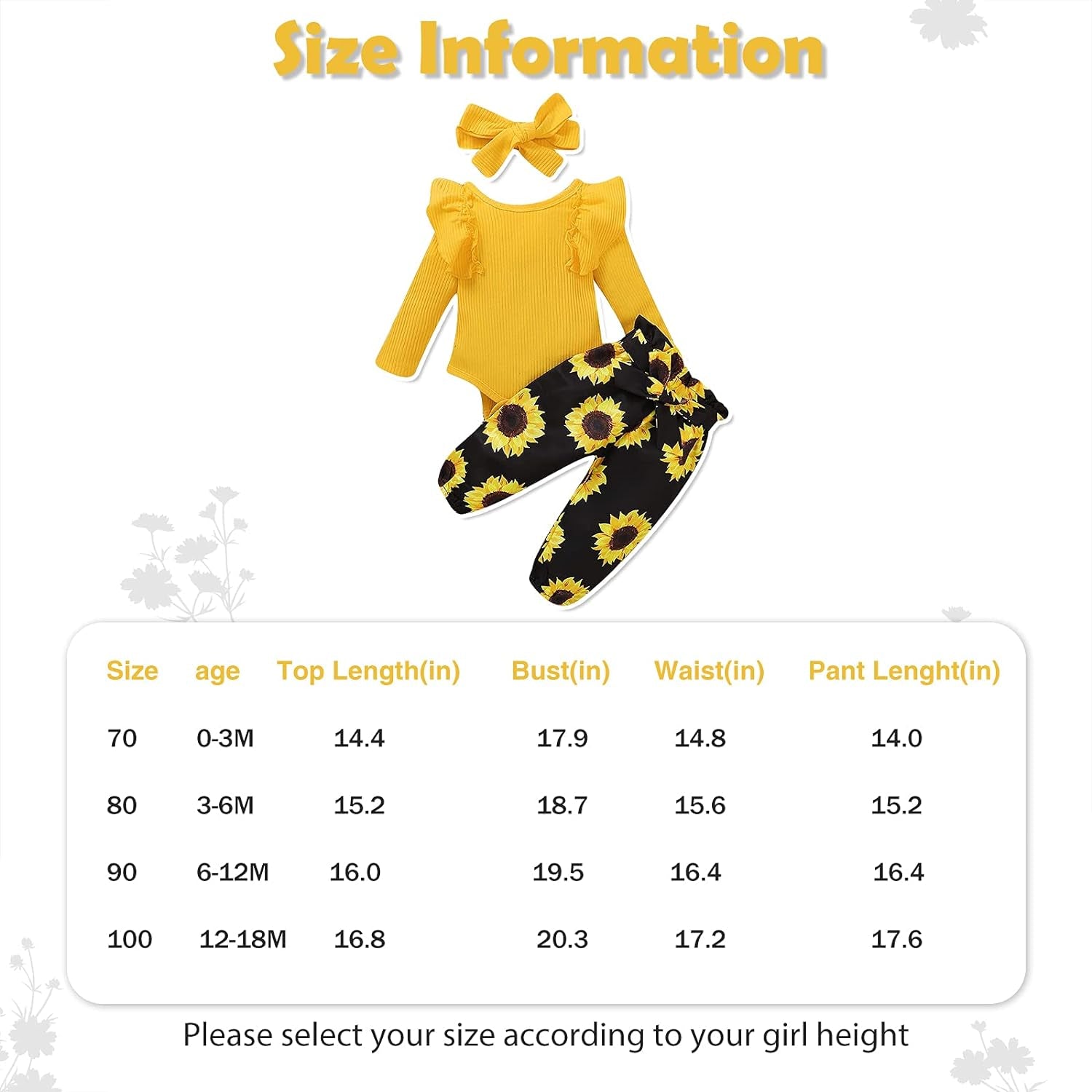 Baby Girl Clothes Toddler Clothes for Girls Winter Ruffle Tops Pants with Headband 12-18 Month Girl Clothes Outfits Cute Fall Spring Set