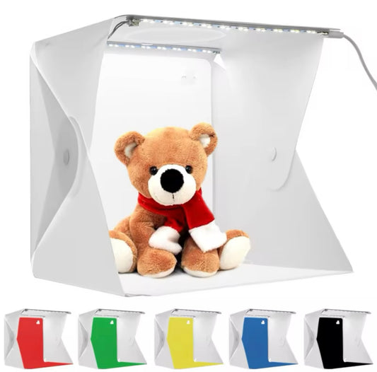 Light Box Mini Photo Studio Box 23*22*24cm Light Studio 1 LIGHTS 4 COLORS