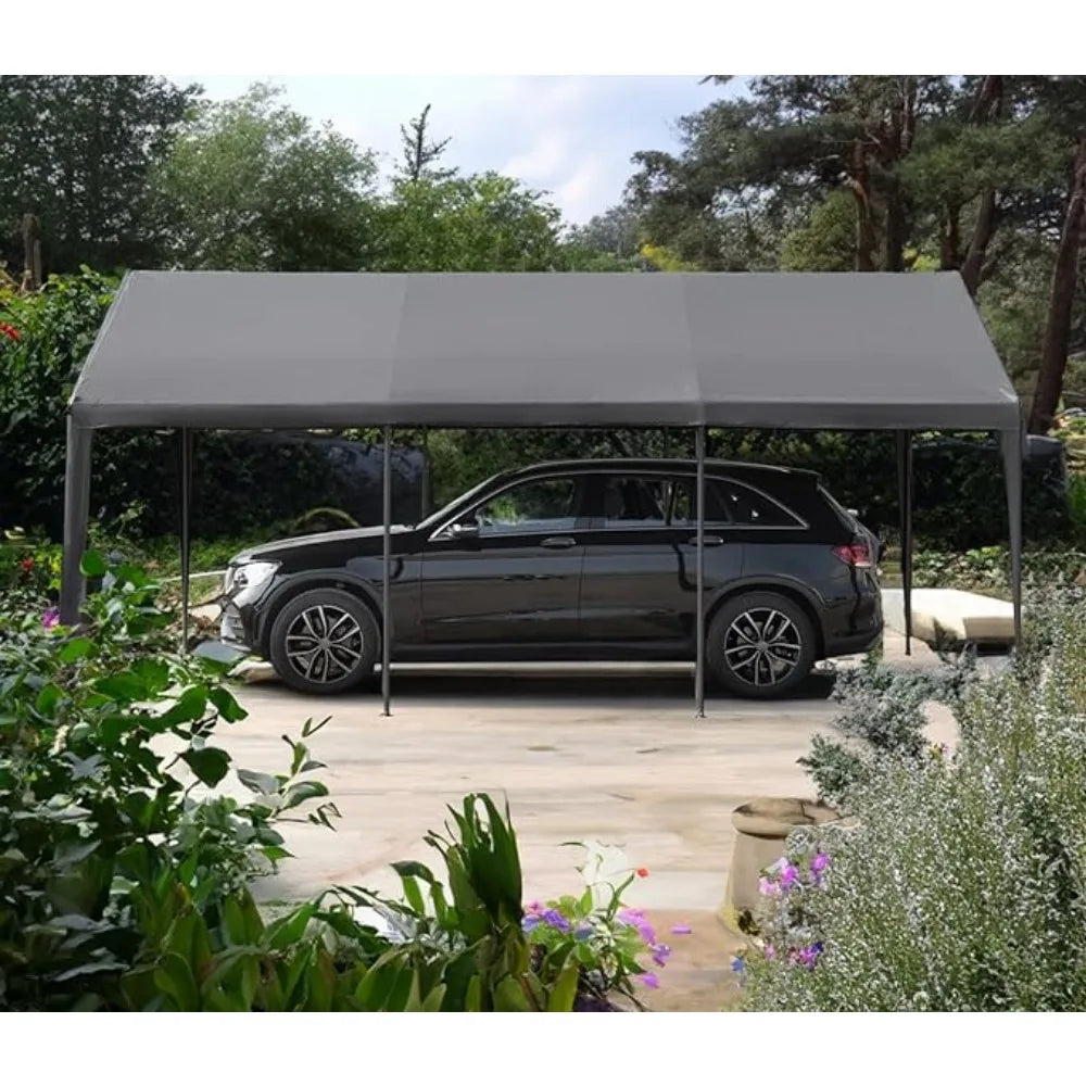 Outdoor Carport 10x20ft Heavy Duty Canopy Storage Shed,Portable Garage Party Tent,Portable Garage