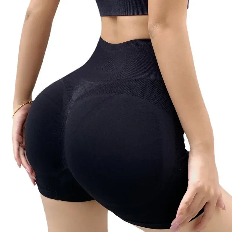 Women Yoga Shorts High Waist Workout Shorts Fitness