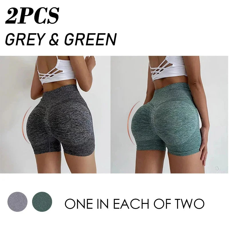 Women Yoga Shorts High Waist Workout Shorts Fitness