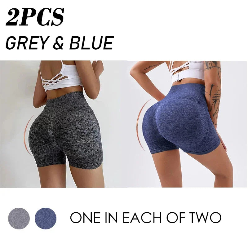 Women Yoga Shorts High Waist Workout Shorts Fitness