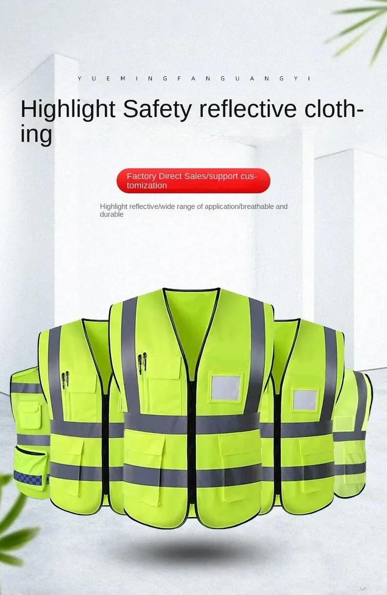 High Visibility Reflective Vest Working Clothes