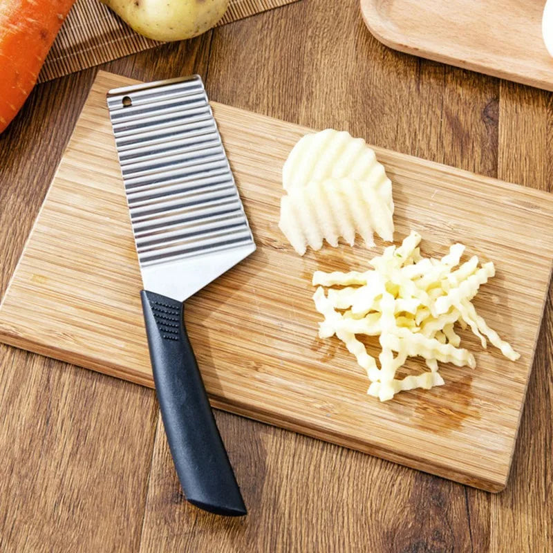 Potato Chip Slicer Dough Vegetable Fruit Crinkle Wavy Slicer