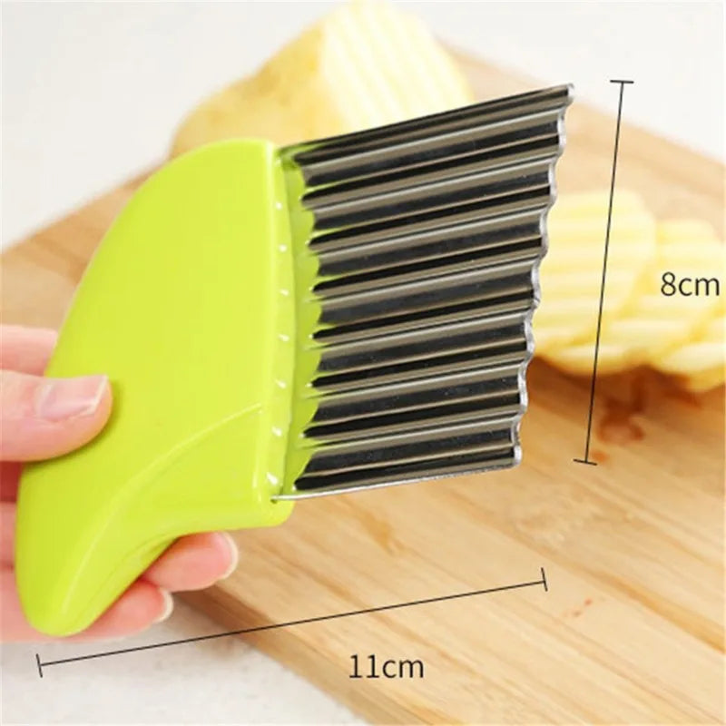 Potato Chip Slicer Dough Vegetable Fruit Crinkle Wavy Slicer