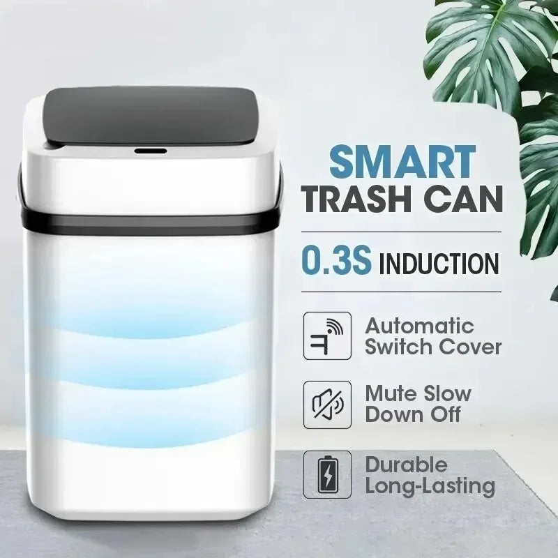 Kitchen  13L Bathroom Touch Trash Smart