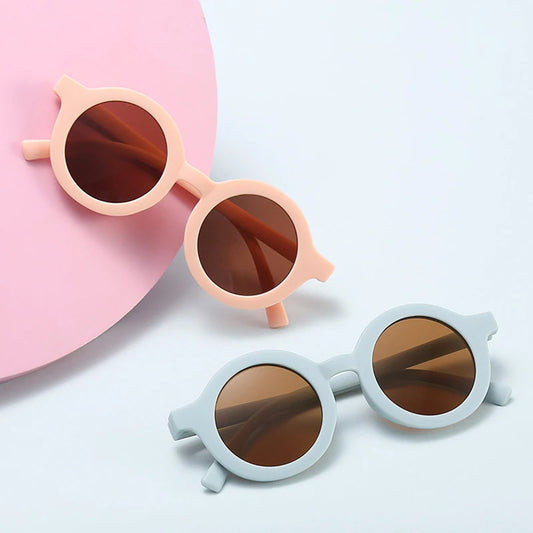 2023ins Children's sunglasses for boys and girls Children's sunglasses for babies Round frame sunglasses