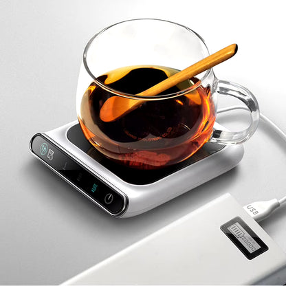 Portable USB Smart Coffee Cup Warmer Heating Mat Electric Beverage Warmer Desktop Heating Coaster Milk Tea Warmer