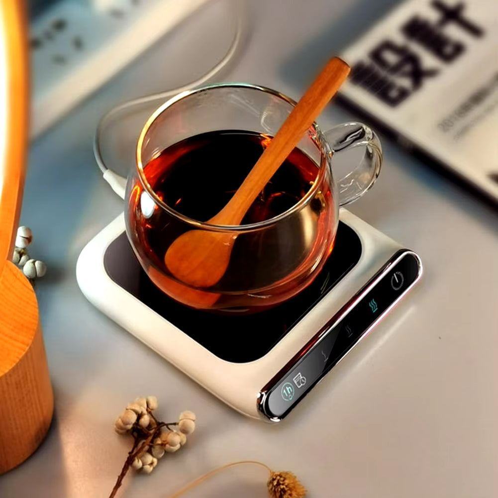 Portable USB Smart Coffee Cup Warmer Heating Mat Electric Beverage Warmer Desktop Heating Coaster Milk Tea Warmer