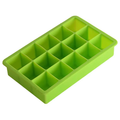 15 Grids Silicone Ice Cube Mold Ice Tray Mold Ice Cube Maker Mould Non-Toxic Durable Bar Pub Wine Ice Blocks Ice Cream Maker