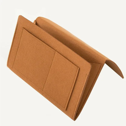 Storage Hang Bag Felt Dormitory Bed Sofa Bedroom Carpet Store Content for CD Magazines, Stationery Pad Mobile Phones Sundries