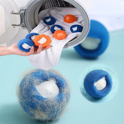 1-5Pcs Pet Hair Remover Reusable Ball Laundry Washing Machine Filter Wool Sticker Cat Hair Remover Pet Fur Lint Catcher Home