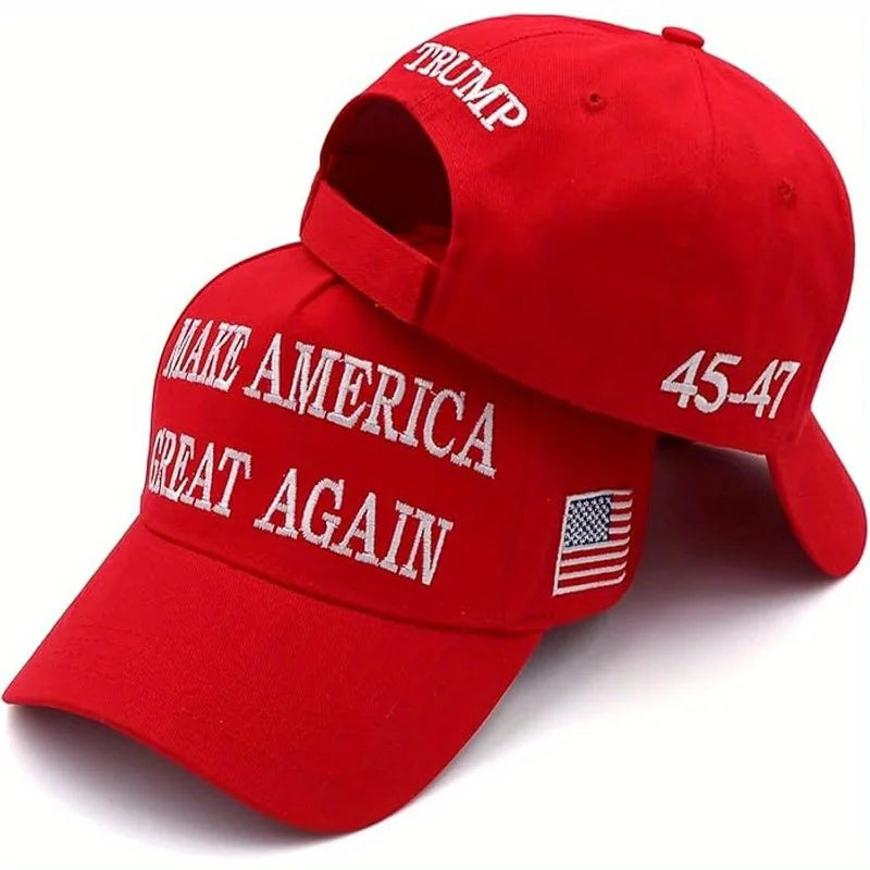 New Donald Trump 2024 Cap USA Baseball Caps Large Size MAGA Snapback President Hat Embroidery Wholesale Drop Shipping Hats